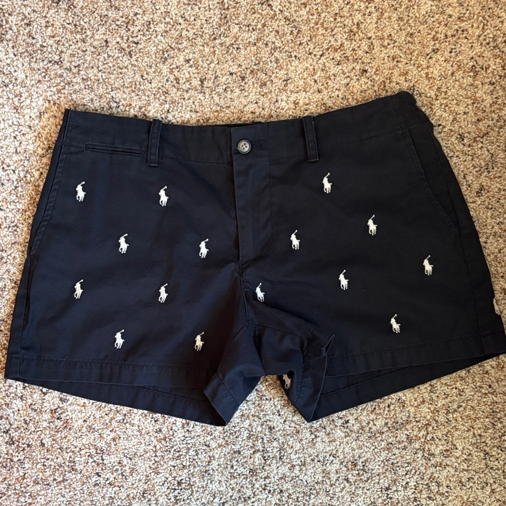 Price Reduction! $22  Polo by Ralph Lauren  Shorts with White Logo Pattern